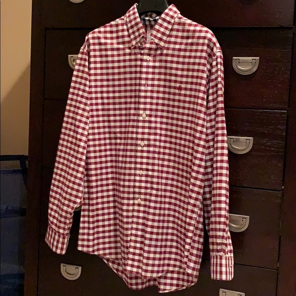 Brooks Brothers Garnet and white button down - Picture 3 of 4